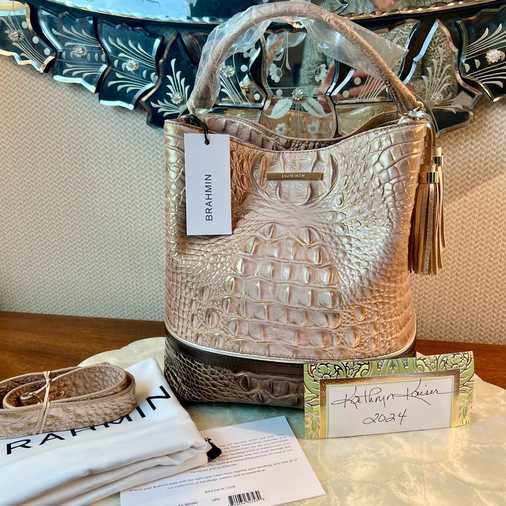 Brahmin Amelia in Chiffon Roseleaf NWT